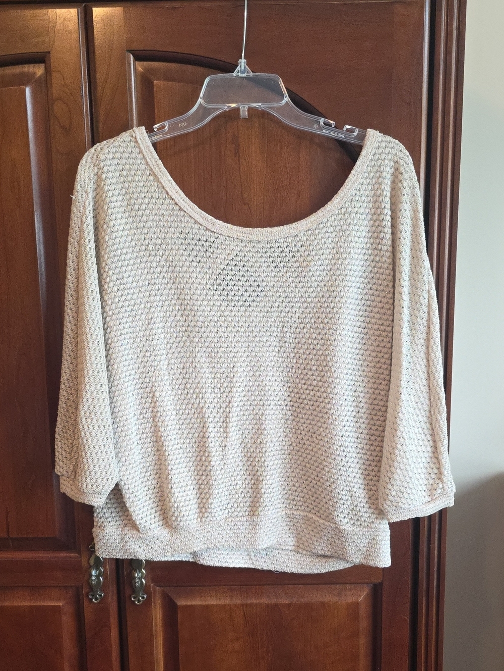 Sparkly Knit Dolman Sweater Lg